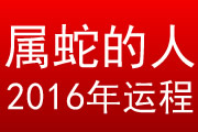 属蛇的人2016年运程