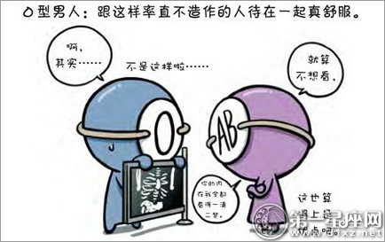 血型漫画：AB型女觉得异性有魅力的地方