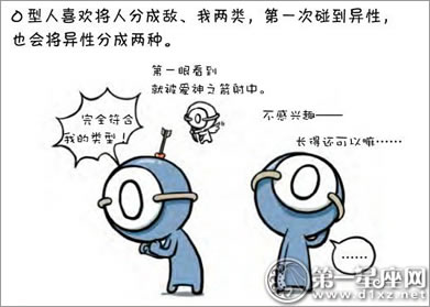 血型漫画：O型血想要什么样的爱情？