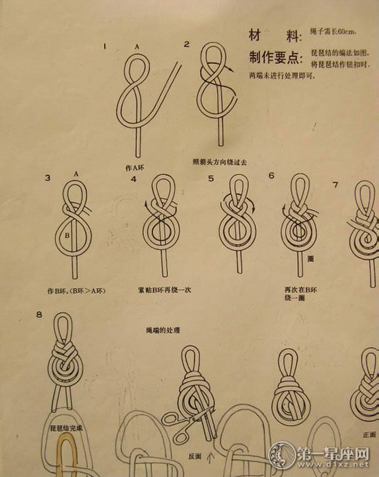 几款盘扣的编法图解