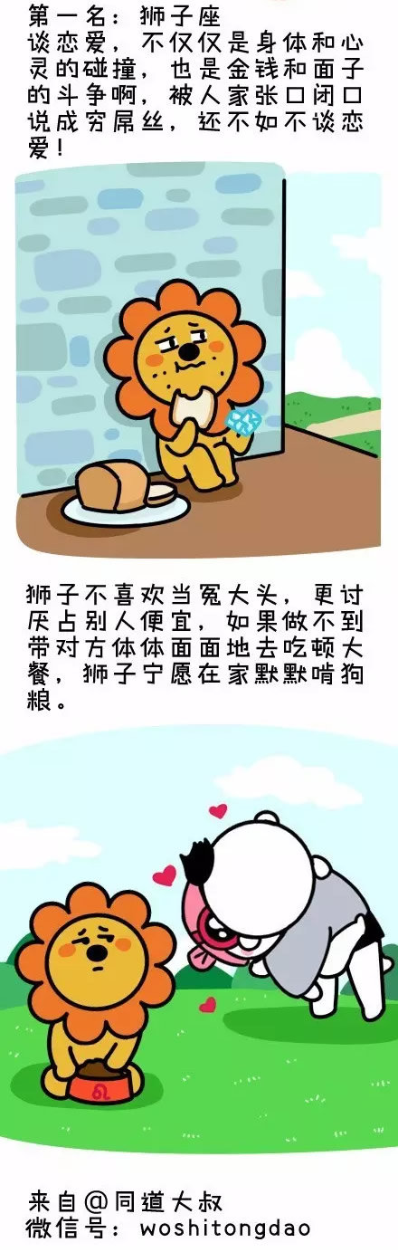 第一名：獅子座