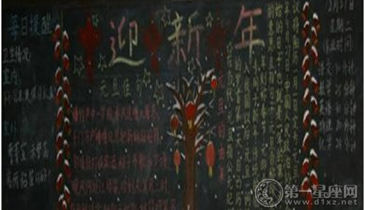 春节黑板报图片