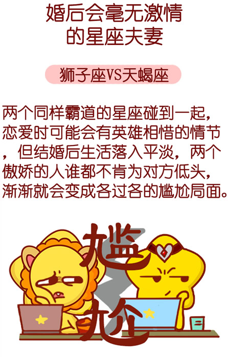 狮子座VS天蝎座