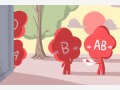 血型漫画：O型血面对四大血型君